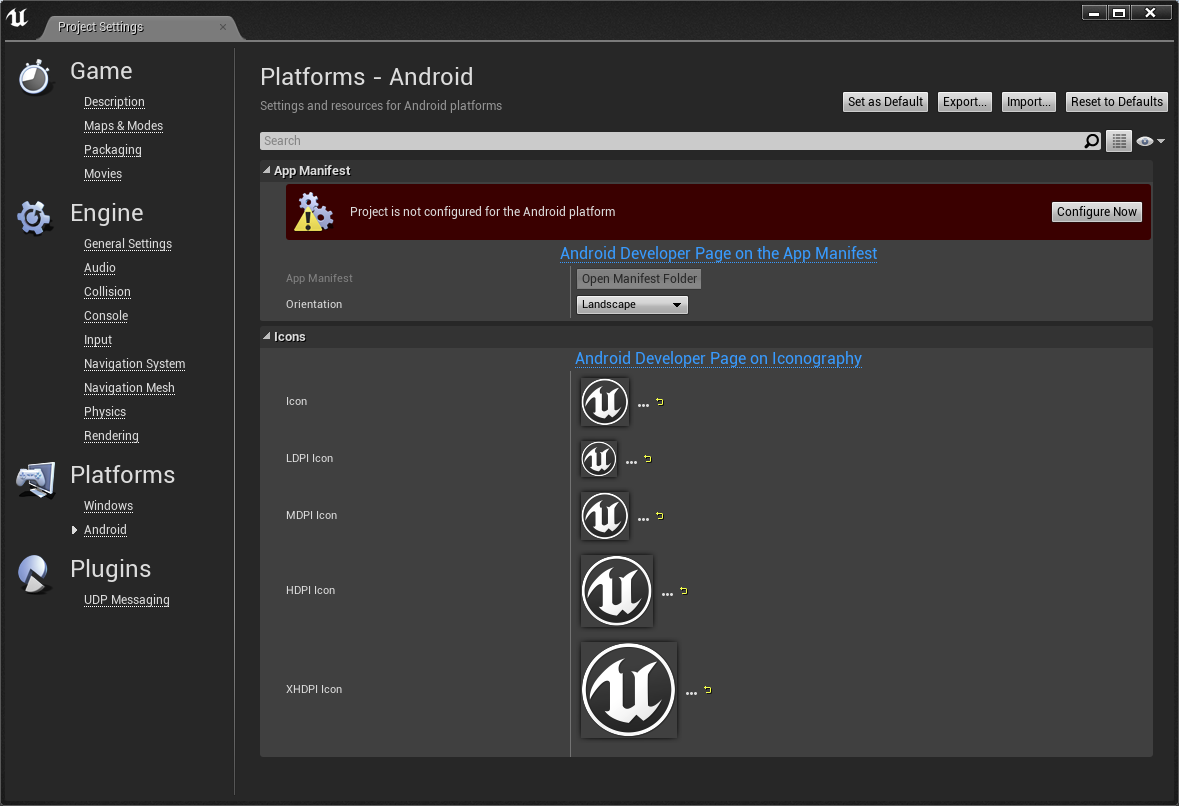 Setting Up Unreal Engine Projects for Android Development